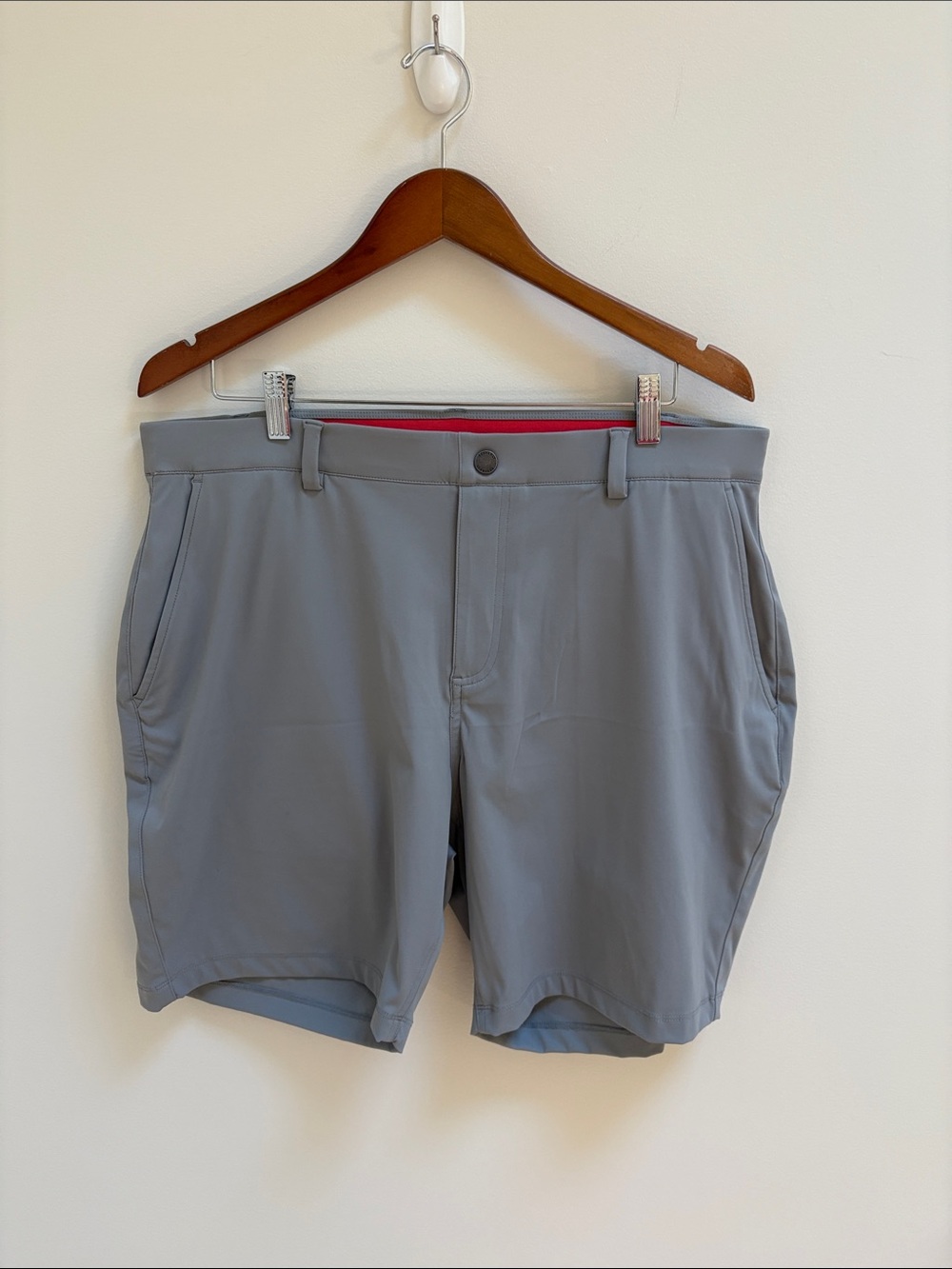 Men's Redvanly Varick Midweight Gray Performance Shorts—Pull on